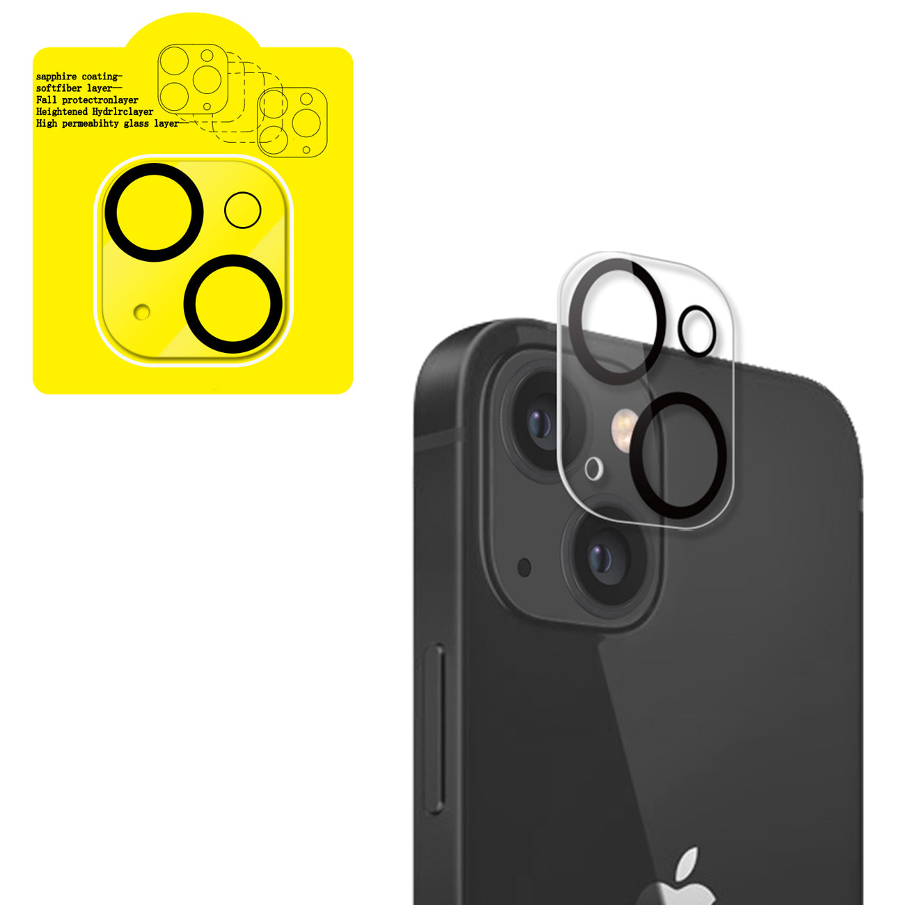 Reiko Clear Camera Protector for iPhone 13